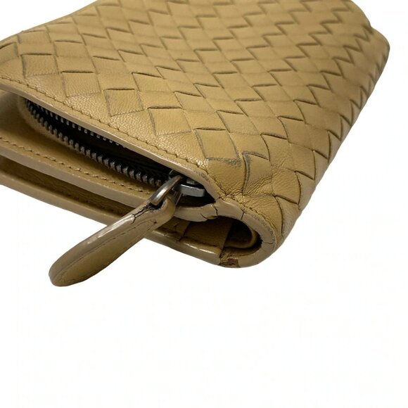 Auth BOTTEGA VENETA Intrecciato - Beige Leather B********* Bifold Wallet - Picture 6 of 11